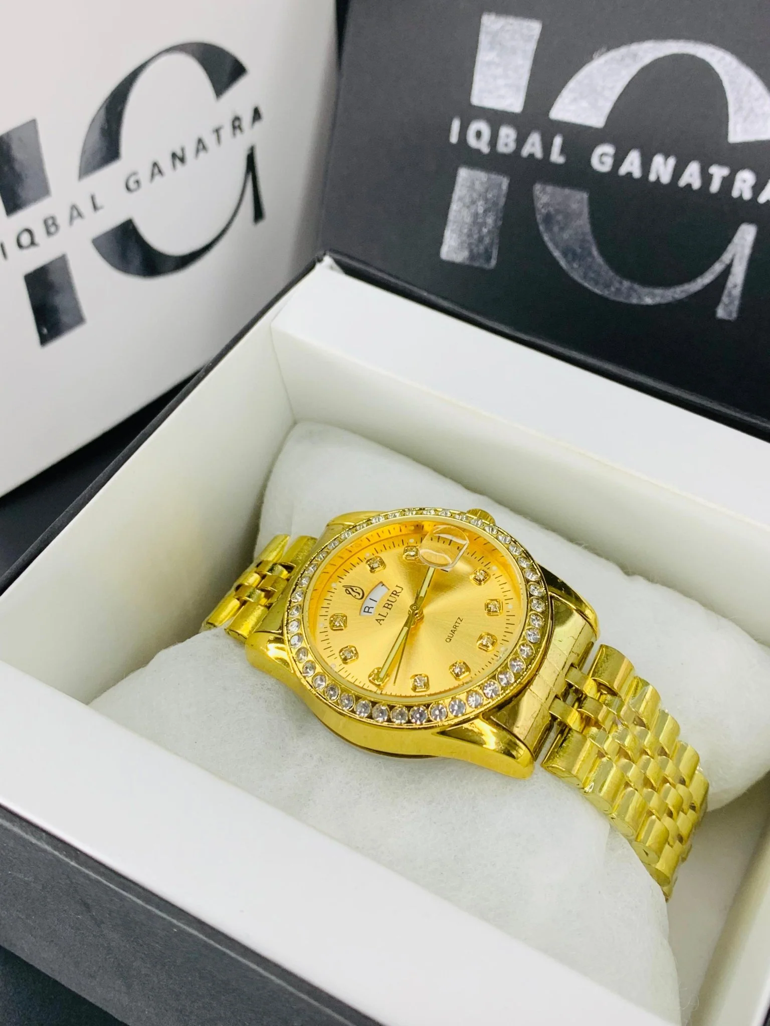 Alburj Day & Date Stone model (Full Gold)