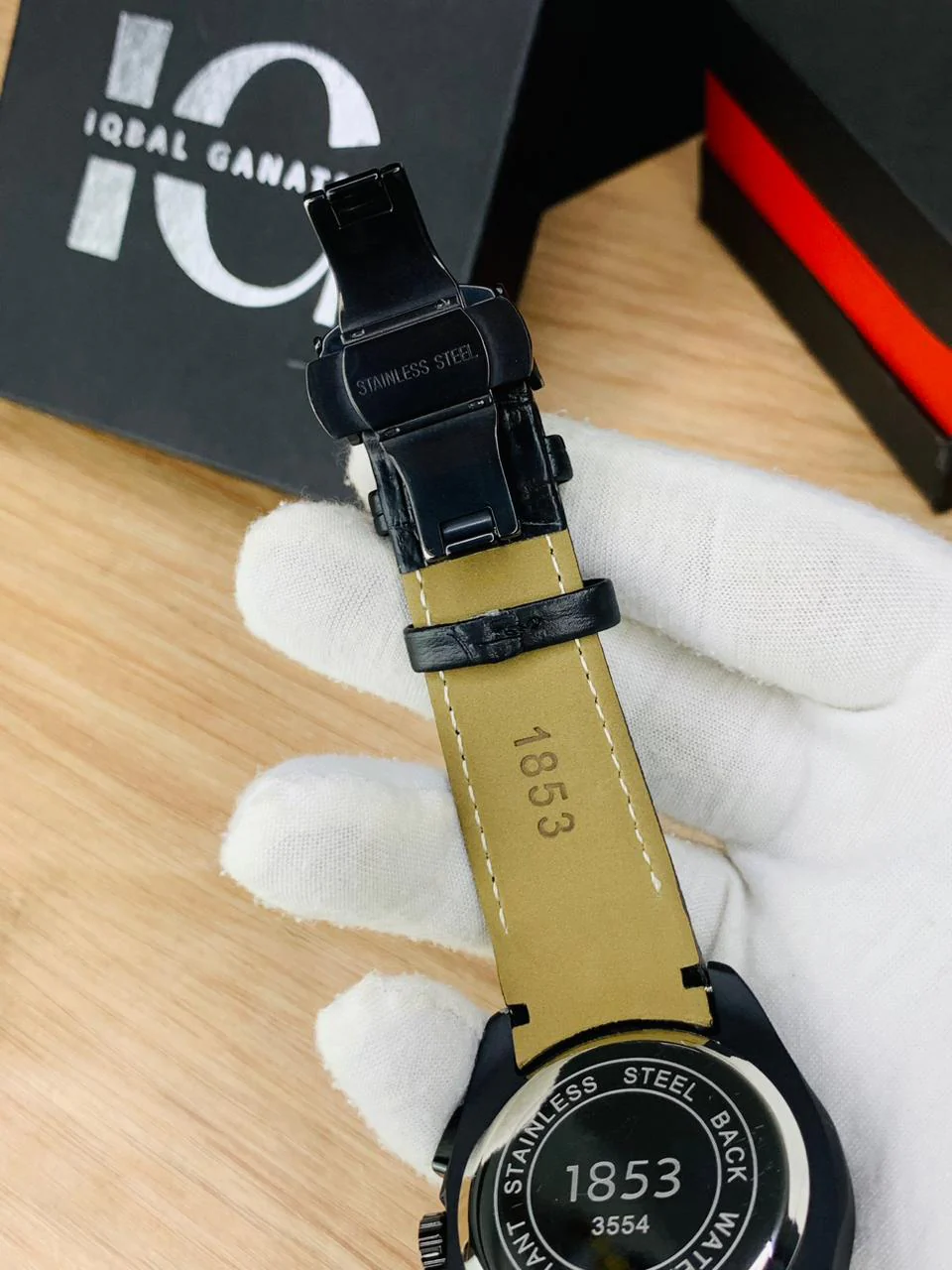 Branded Chronograph working Watch (Full Black) - Image 5
