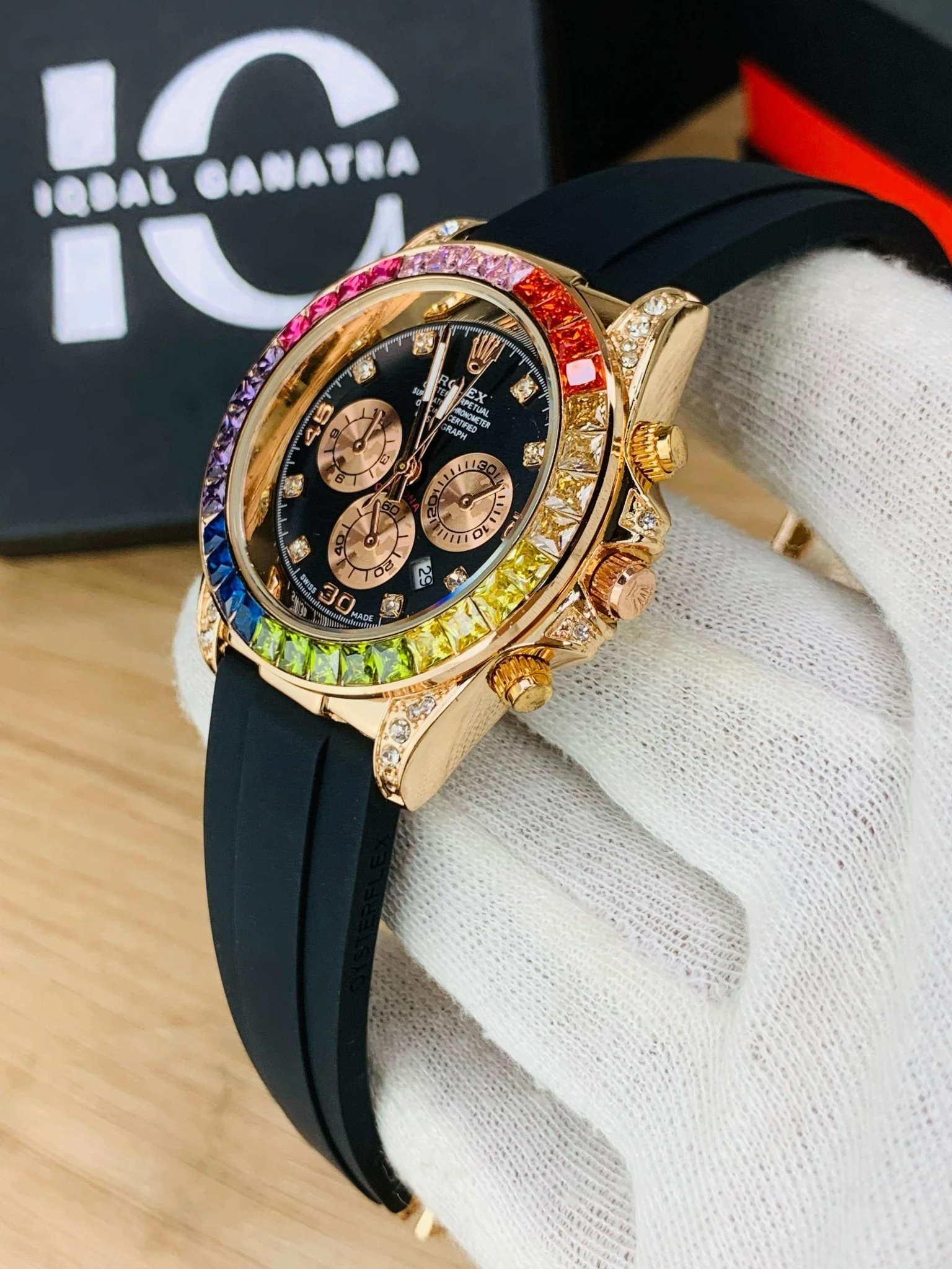 Daytona Rainbow Model | Rose Gold Black - Image 3