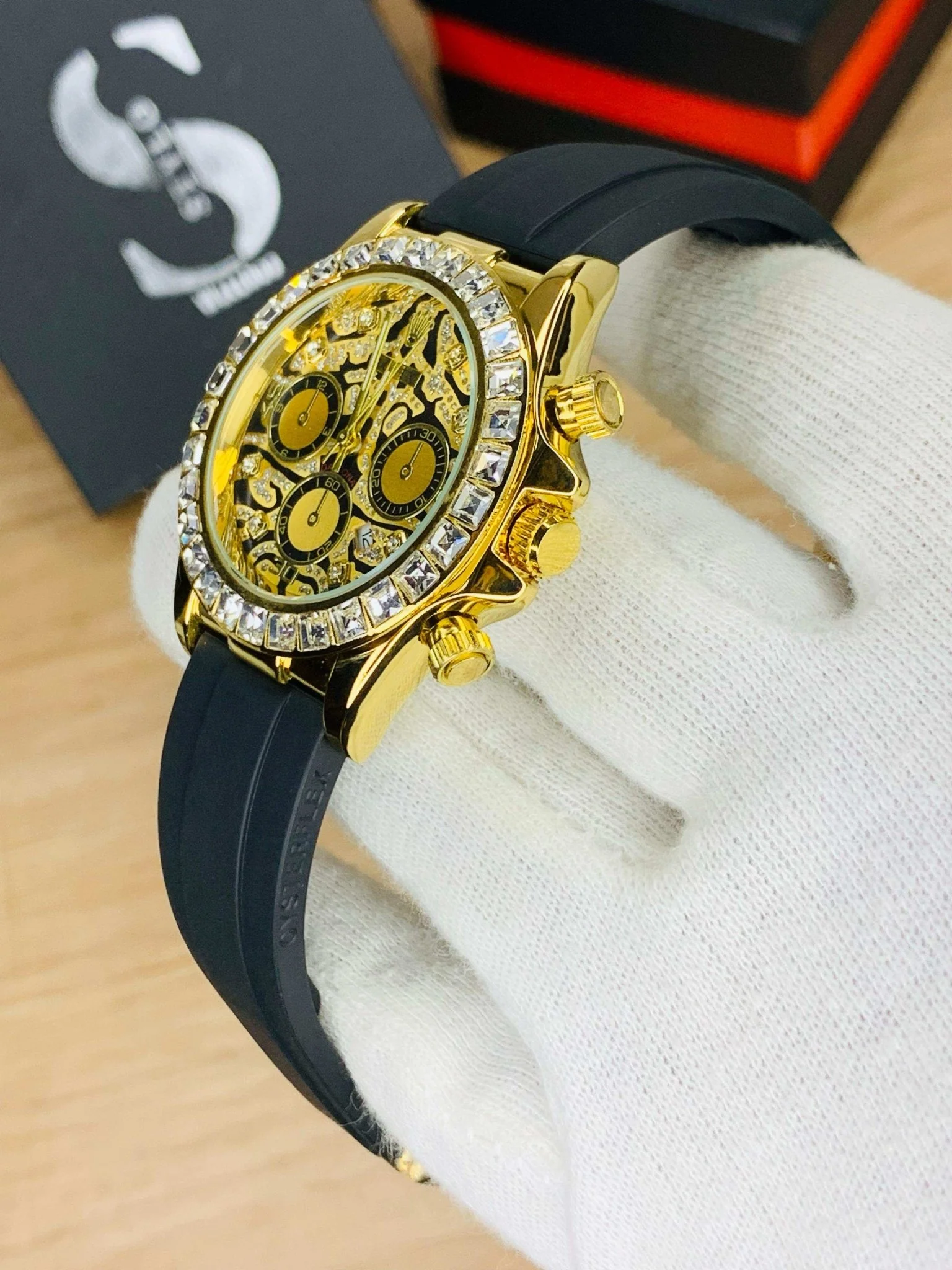 Daytona Stone Model | Full Gold (Tiger) - Image 6
