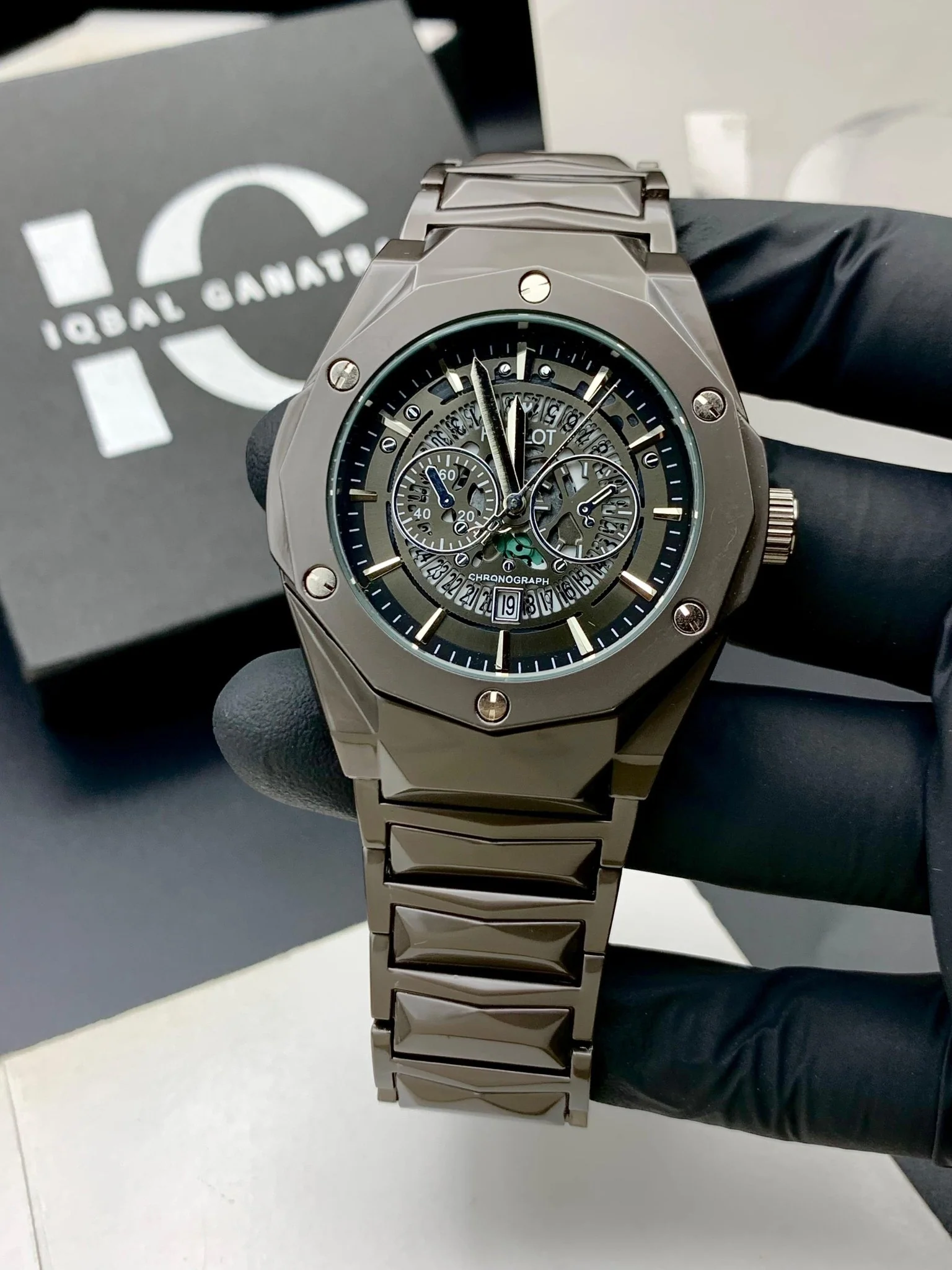 Diamond Cut | Date Adjustment | Texture Chain (Black)