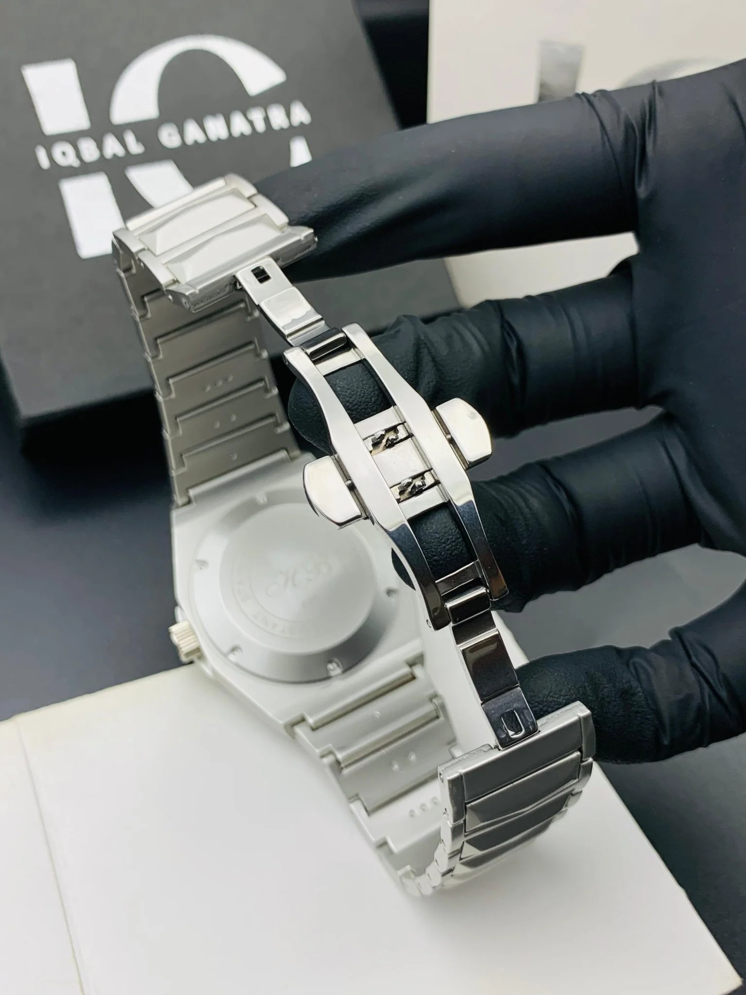 Diamond Cut | Date Adjustment | Texture Chain |Silver Black - Image 4