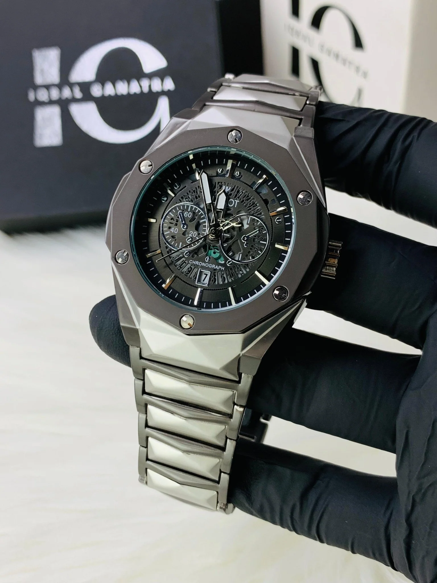 Diamond Cut | Date Adjustment | Two Tone Black - Image 2