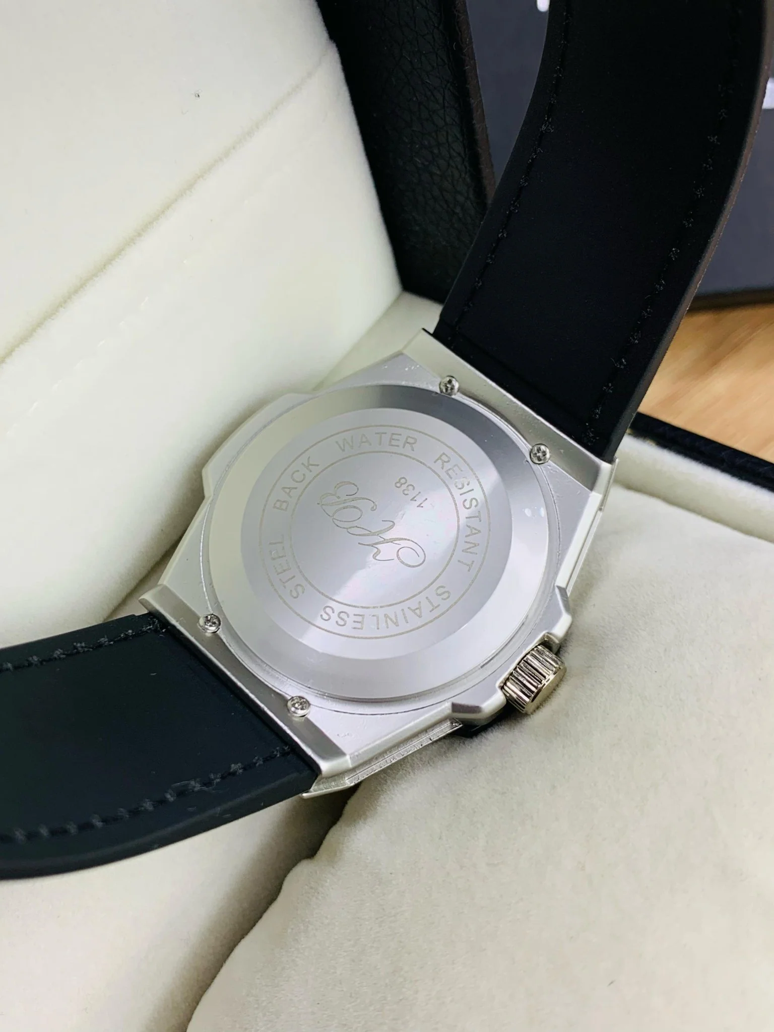 HB Branded Model (Black Strap Silver Case Inner Black) - Image 5