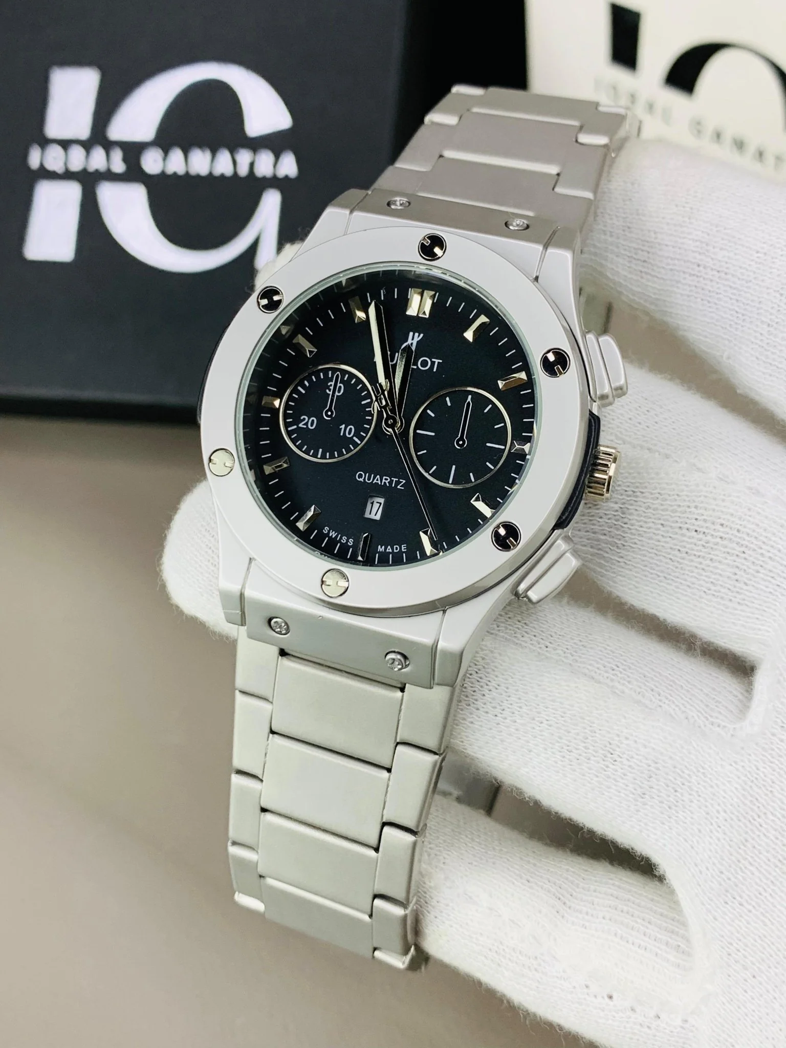 Hb Chain Luxury | Silver Black - Image 2