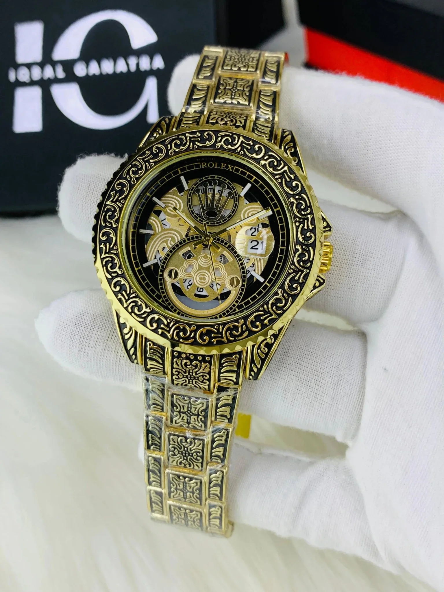Imported Engraved Model (Gold Black) - Image 2