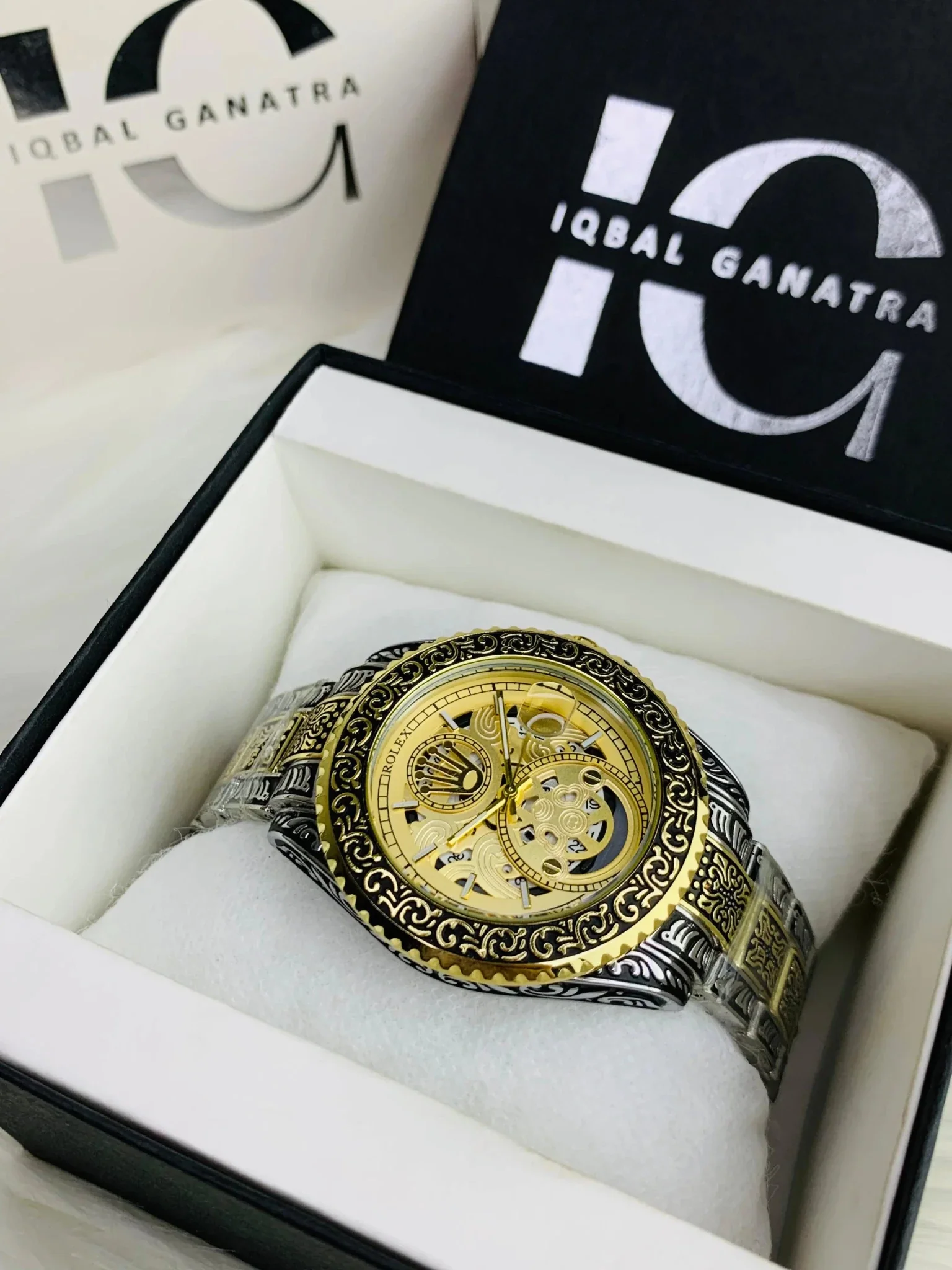 Imported Engraved Model (Two Tone Gold)