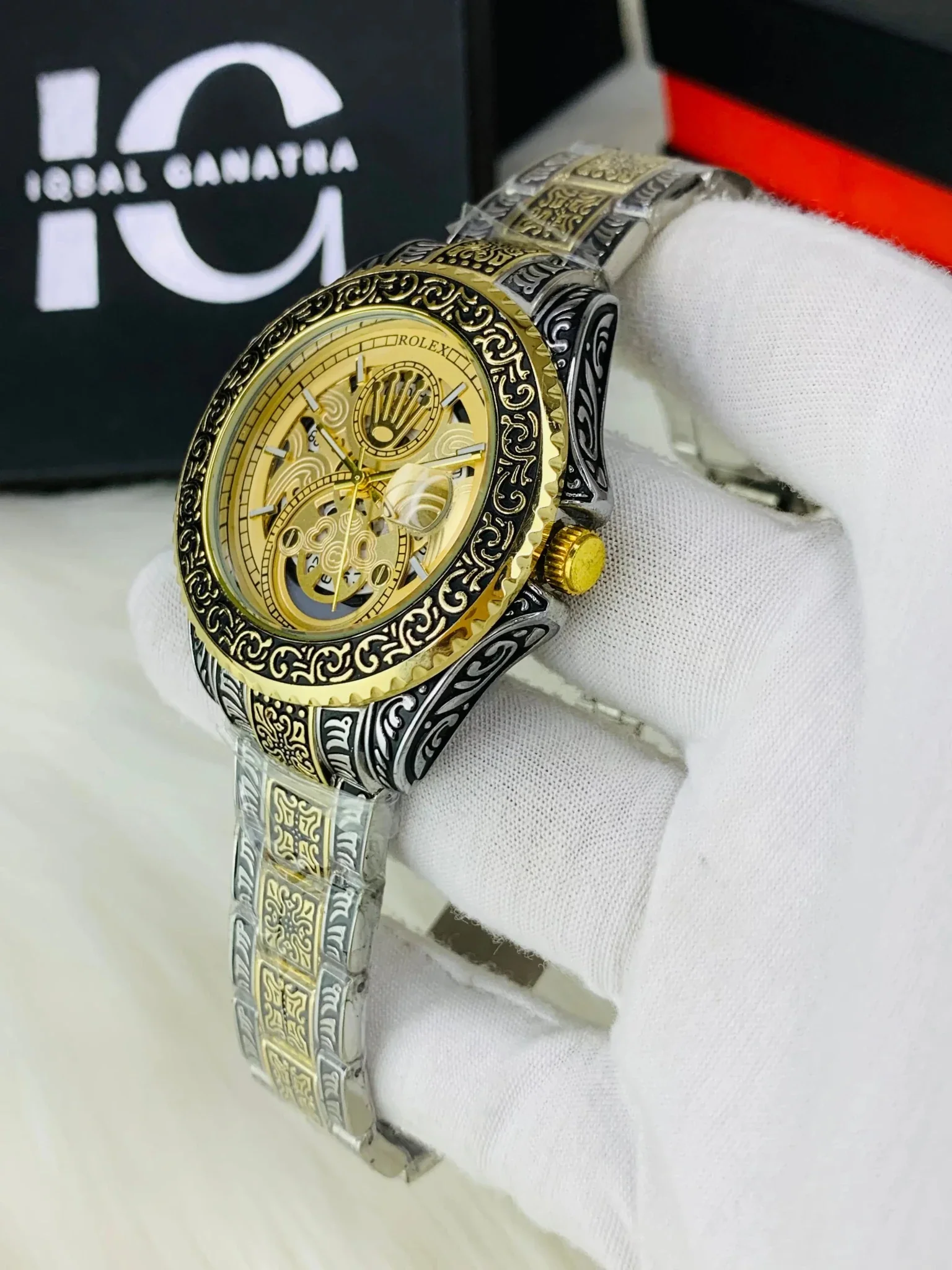 Imported Engraved Model (Two Tone Gold) - Image 3