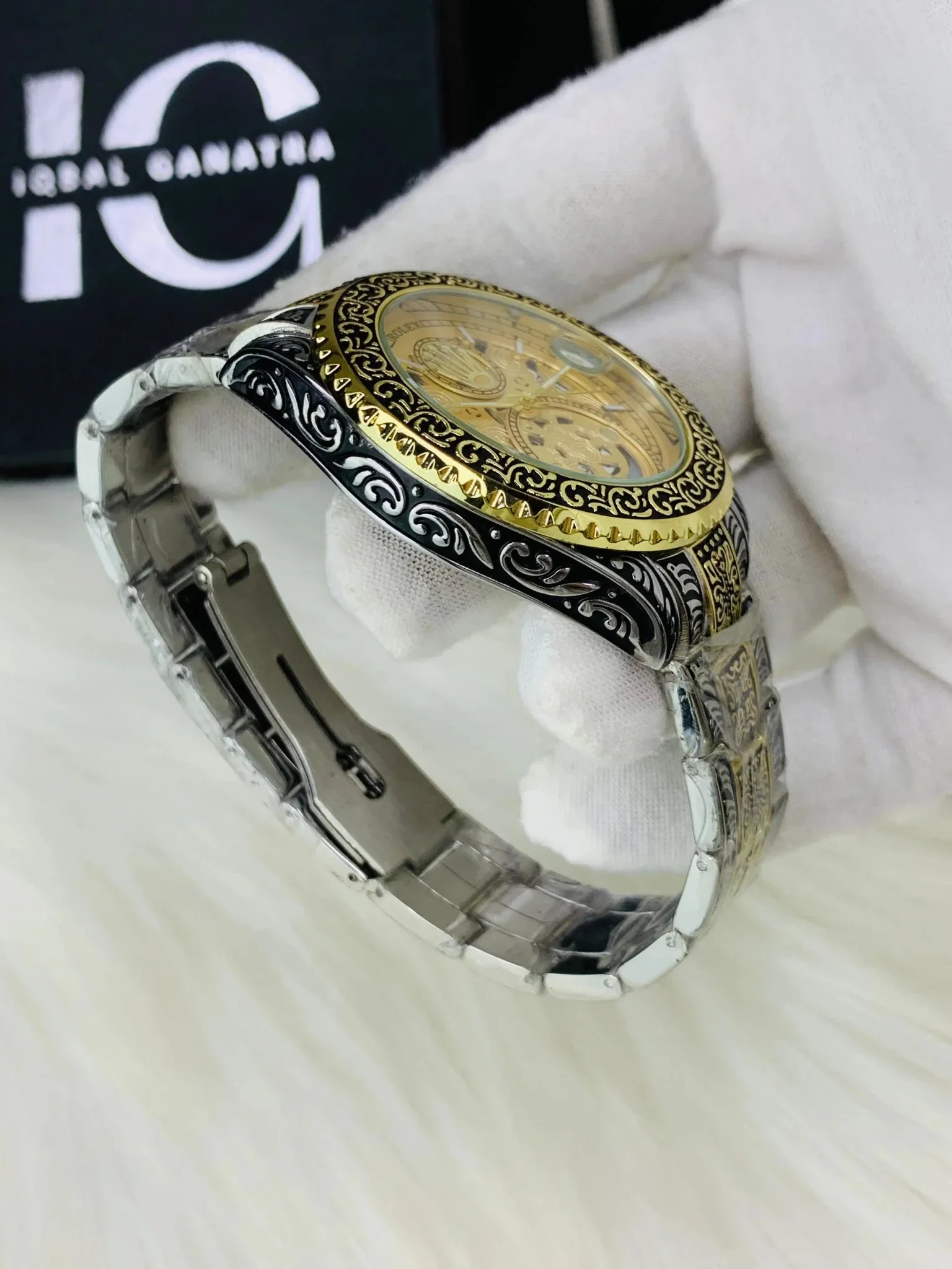 Imported Engraved Model (Two Tone Gold) - Image 4
