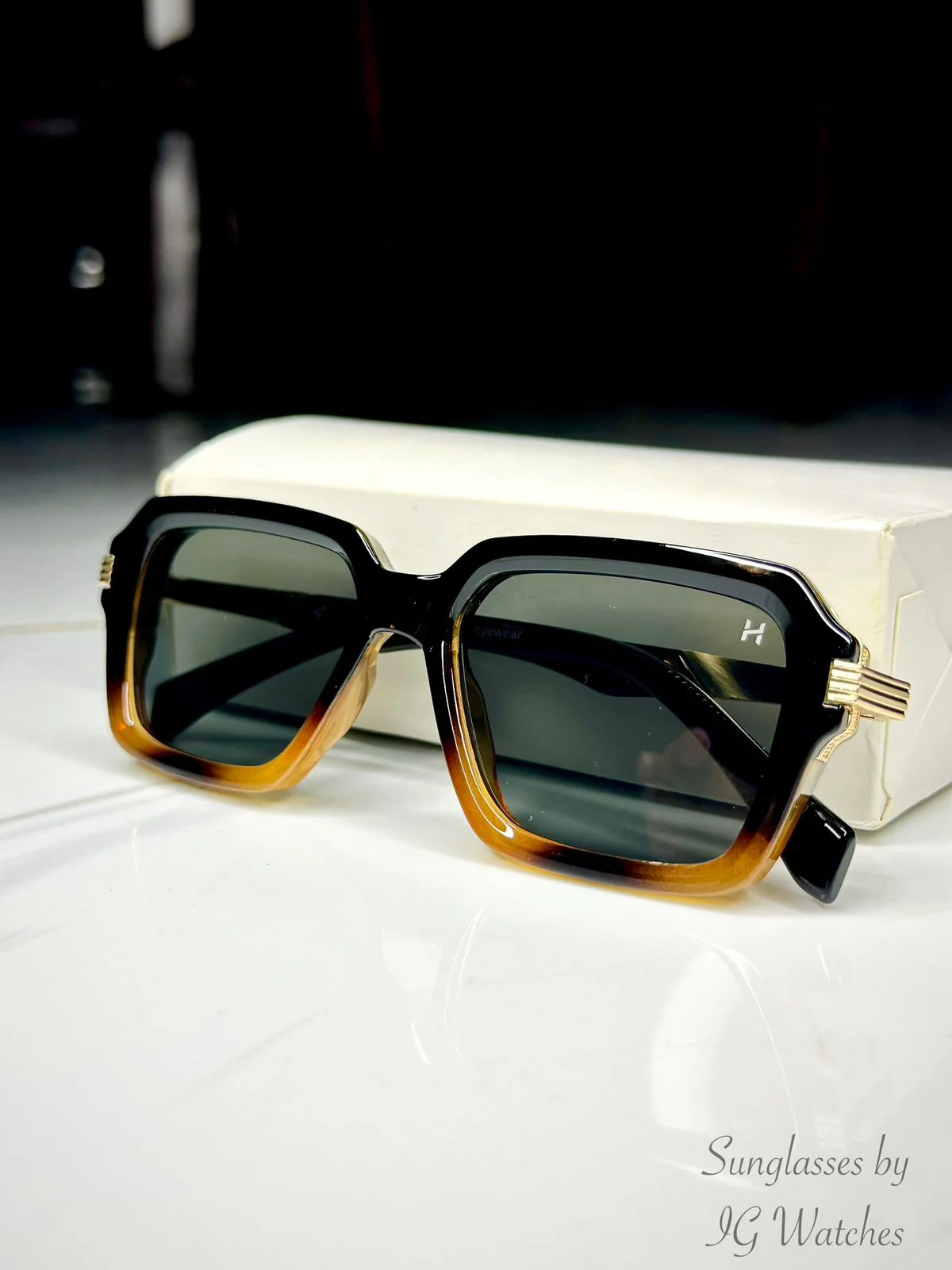 Imported Cheetah Rectangular 6004 | Black