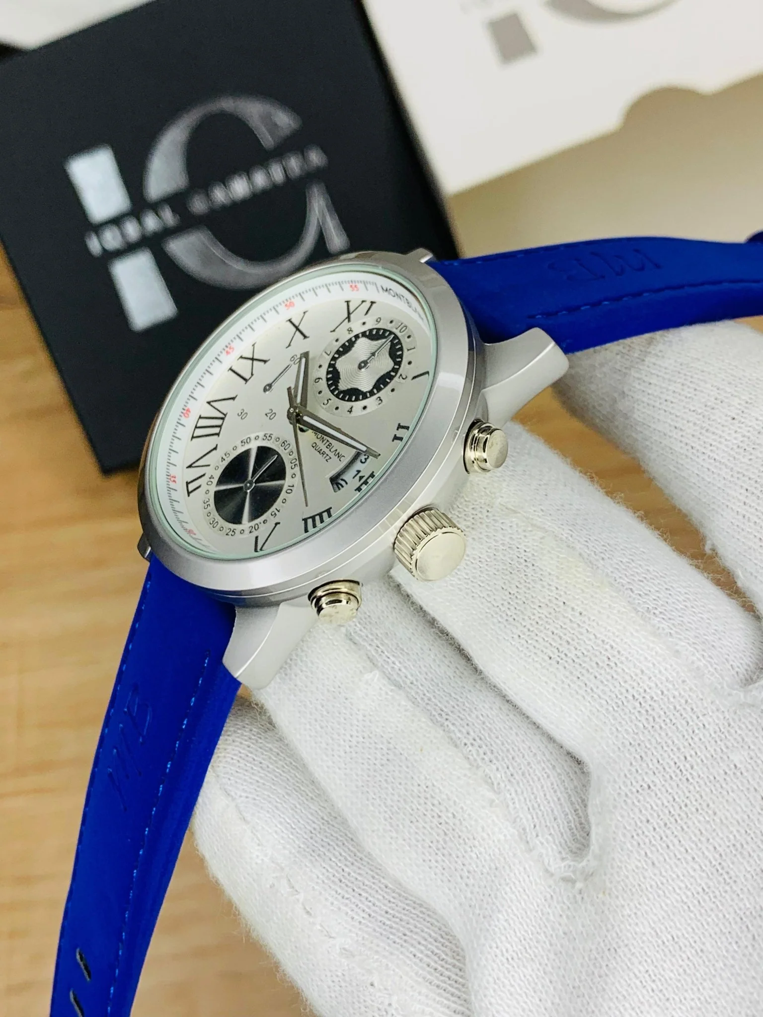 MB Model (Blue Strap Silver Case Inner White ) - Image 3