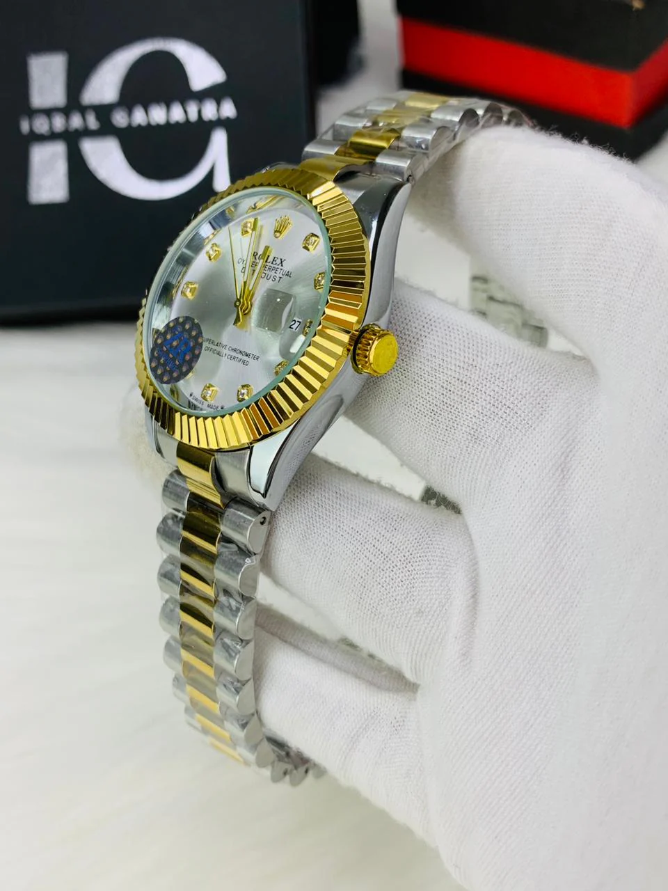 Cut Reg Stone Model | Two Tone White - Image 4
