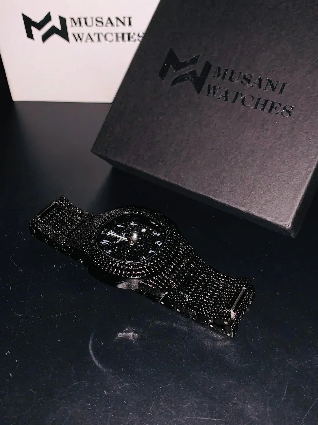 Nautilus Iced Out Arabic Model Black - Image 4