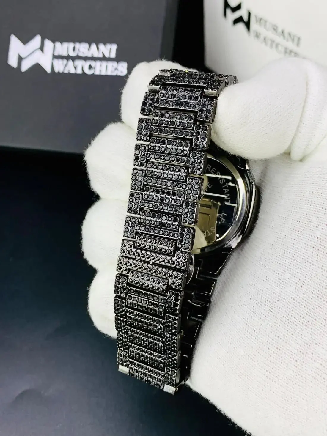 Nautilus Iced Out Arabic Model Black - Image 7