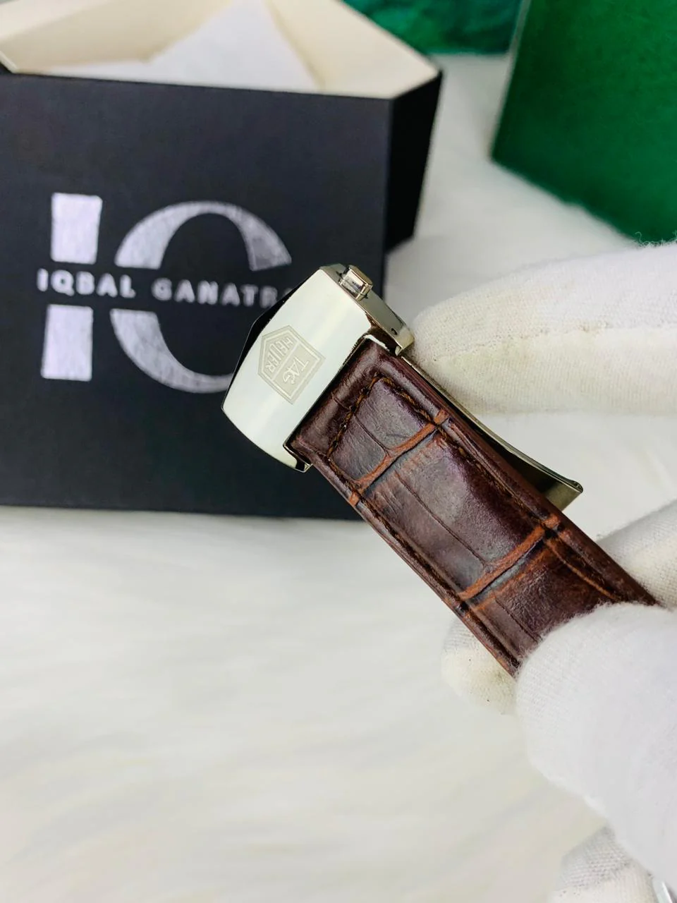 Tag Calibre 5 Watch With Day&Date (Brown) - Image 4