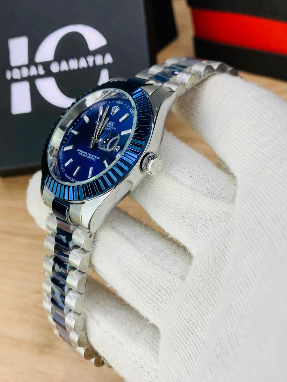 Oyster Two Tone Blue Kit (Cut Bezel) - Image 3