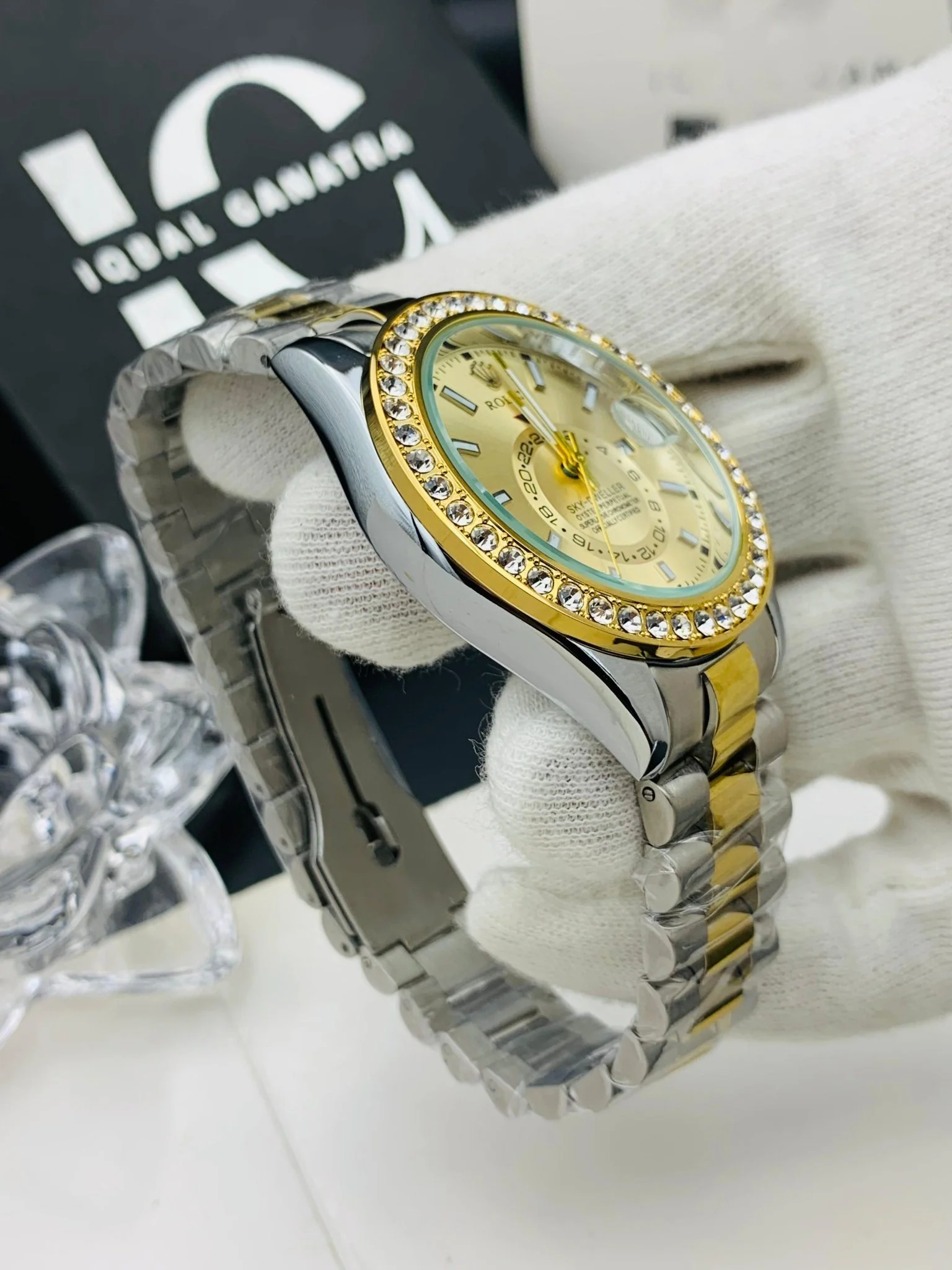 Skydwller Stone Case| Two Tone Gold - Image 4