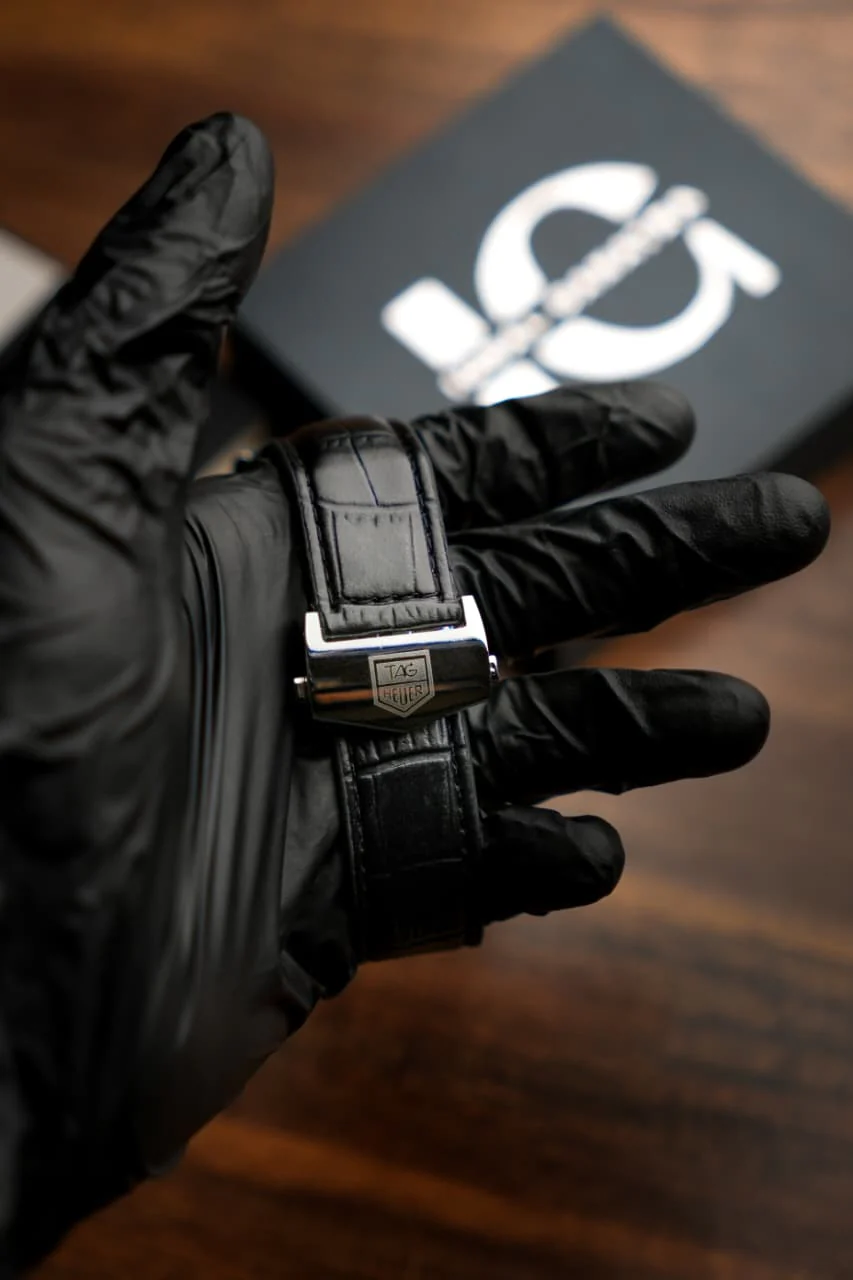Tag Calibre 5 Watch With Day&Date (Black) - Image 3