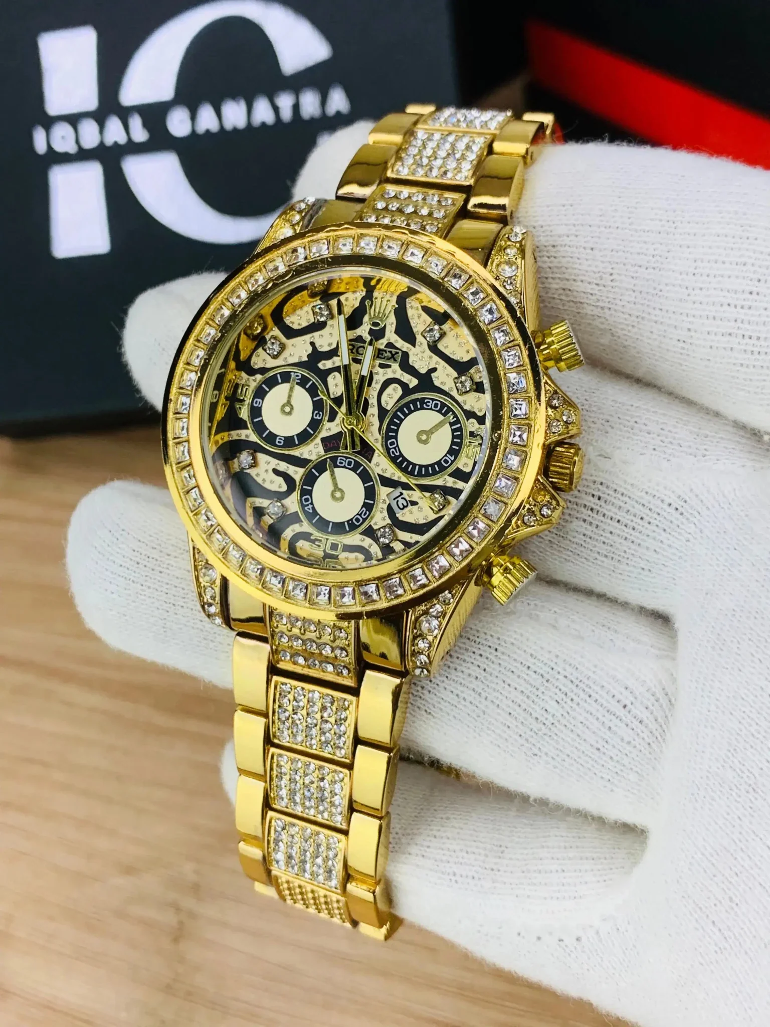 Tiger Stone Embossed Dial (Gold) - Image 2