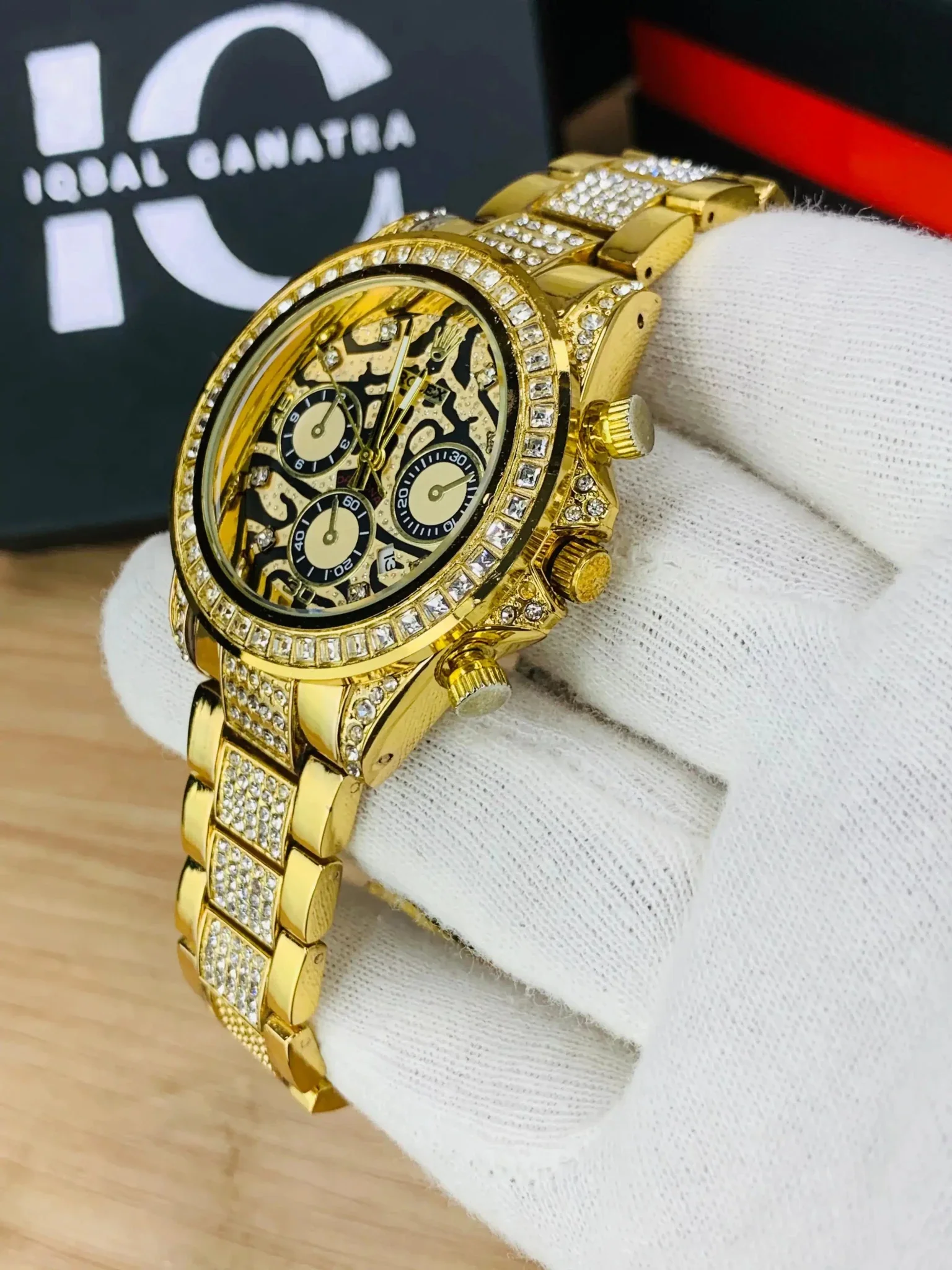 Tiger Stone Embossed Dial (Gold) - Image 3