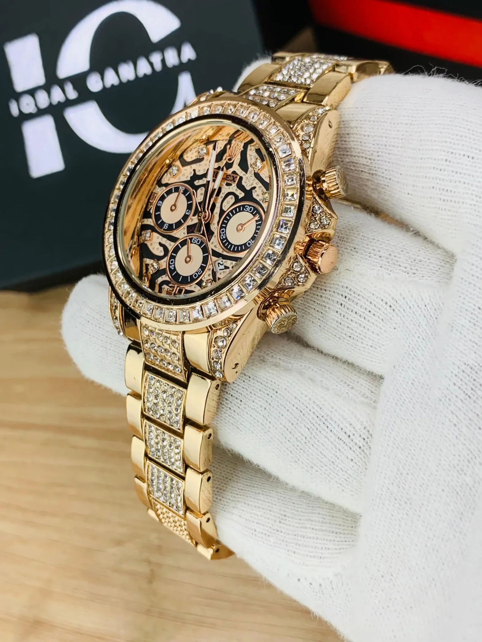 Tiger Stone Embossed Dial (Rosegold) - Image 3