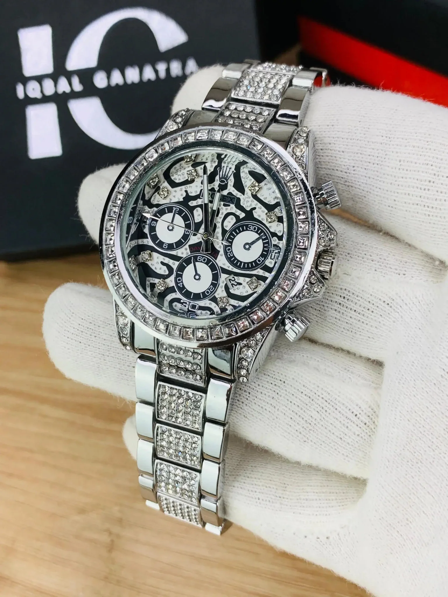 Tiger Stone Embossed Dial (Silver) - Image 2