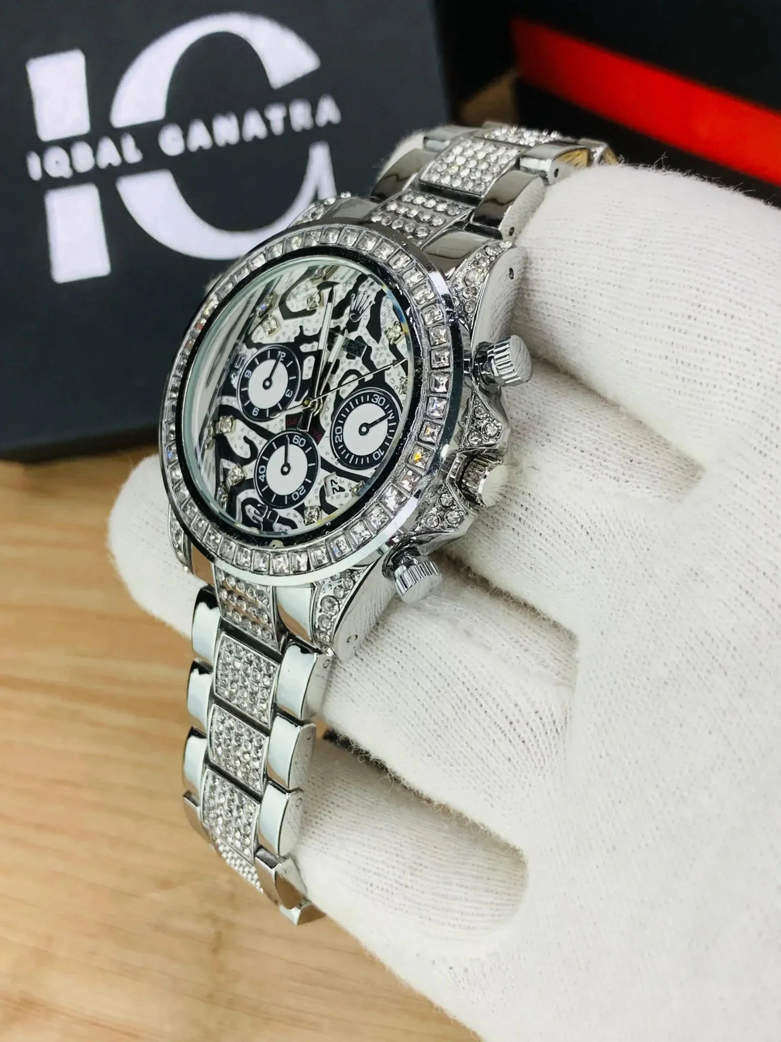 Tiger Stone Embossed Dial (Silver) - Image 3