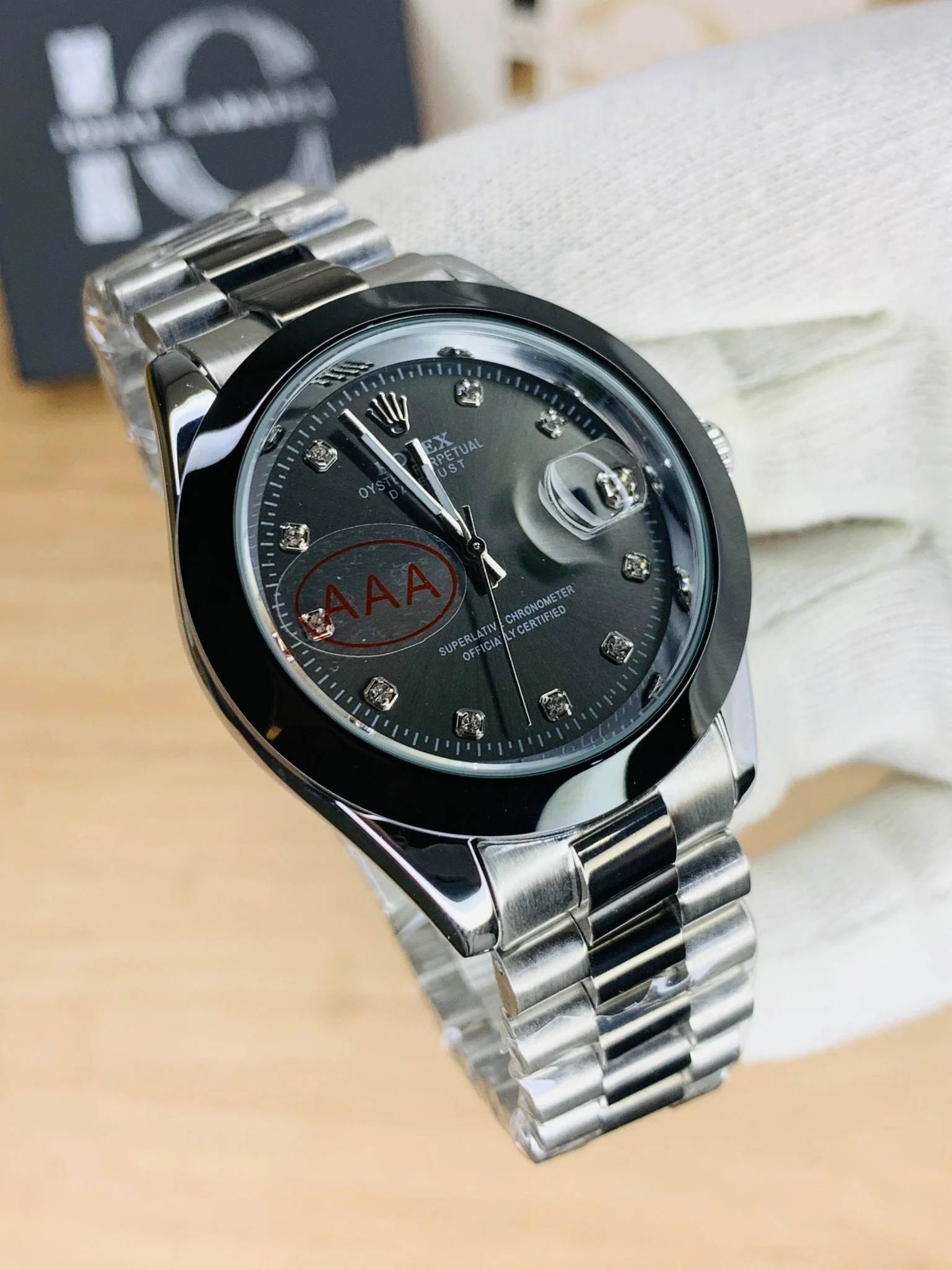 Two Tone Stone Model Dial (Black) - Image 2