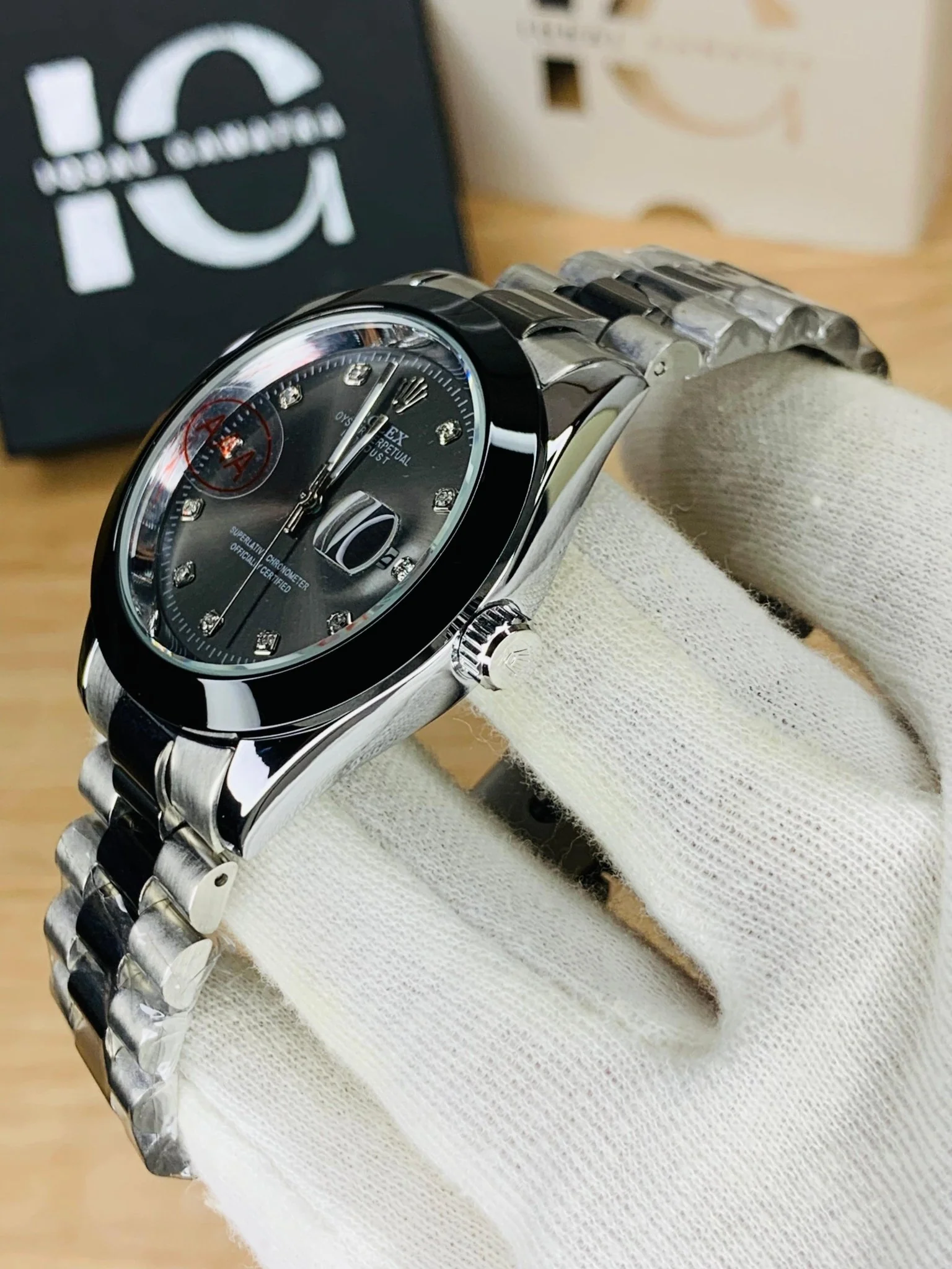 Two Tone Stone Model Dial (Black) - Image 3