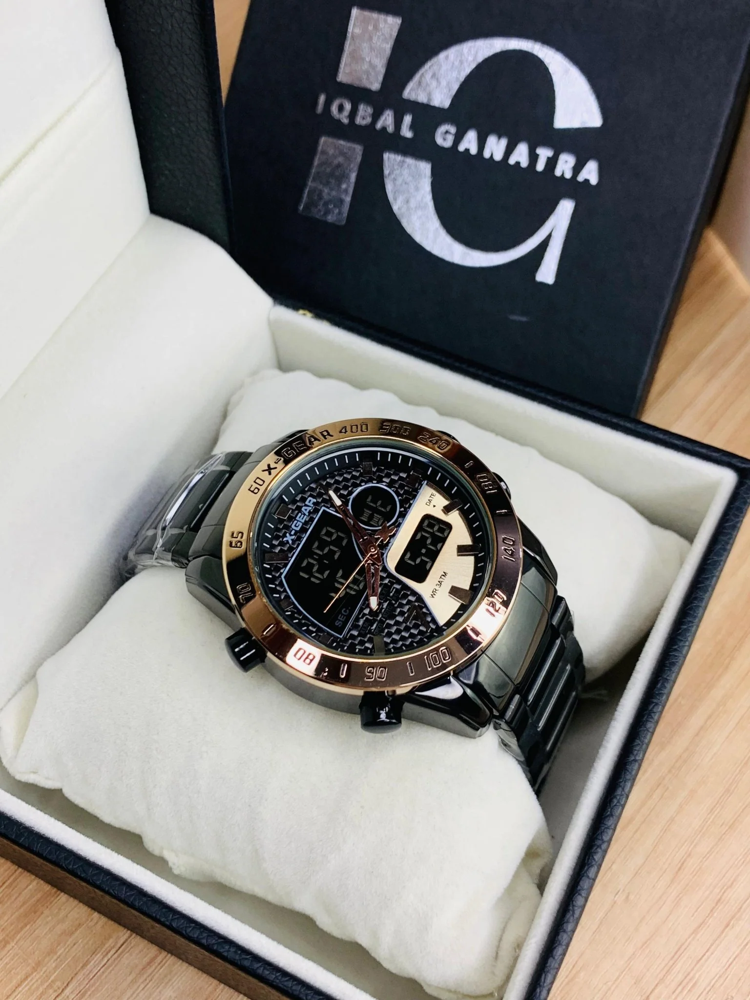X Gear Original Dual Time Watch (Black Inner Copper)