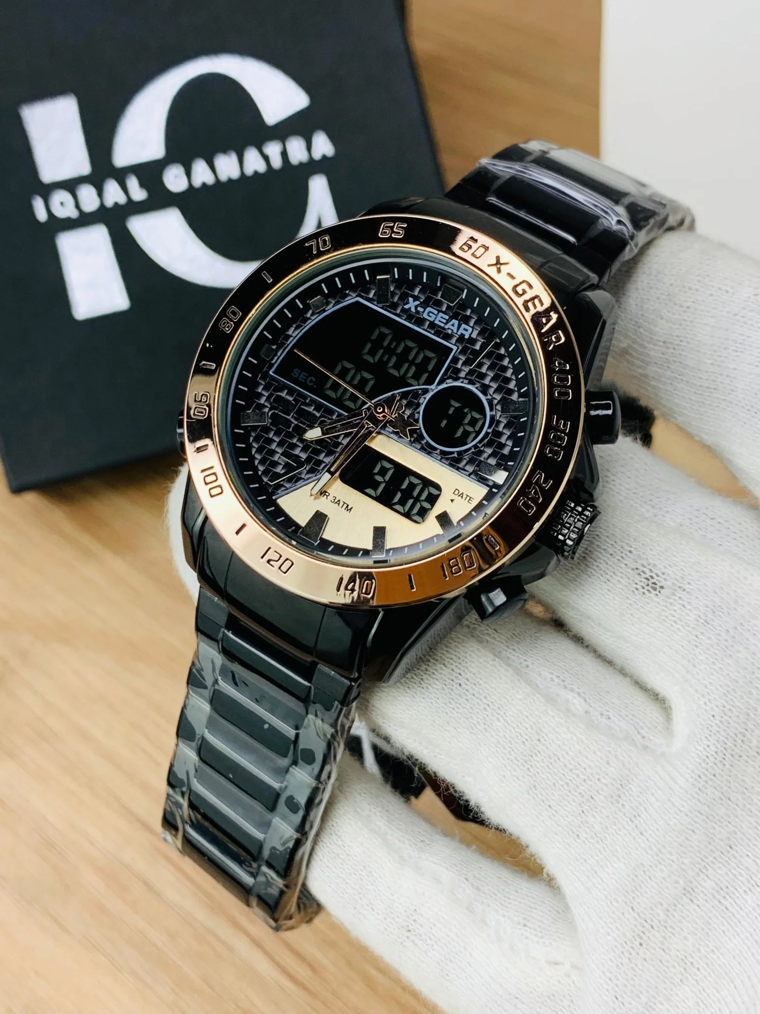 X Gear Original Dual Time Watch (Black Inner Copper) - Image 2
